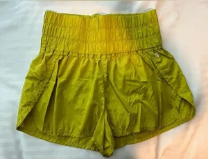 Free People FP Movement Yellow Shorts - L thumbnail 1