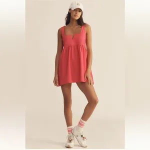 Anthropologie Daily Practice Sleeveless Split-Neck Mini Dress thumbnail 4