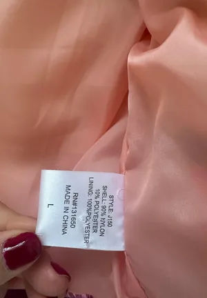 Boutique Cropped Pink Puffer Jacket thumbnail 7