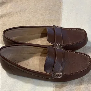 SOUL Naturalizer Brown Leather Loafers thumbnail 5