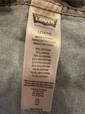 Levi’s Light Wash Denim Trucker Vest Girls Size L (14-16)/Womens XS/S NWOT thumbnail 5
