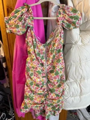 Floral Dress Fiestar boutique mini dress thumbnail 2
