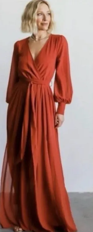 NWT Baltic born Celine dress in rust sz xs thumbnail 1
