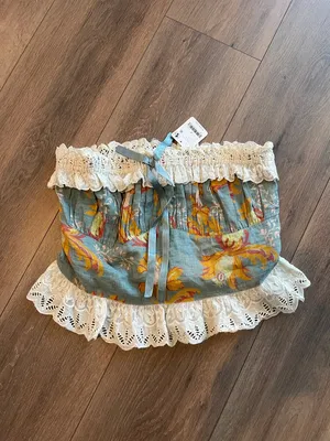 Free People Dolly Tube Top- Size Large thumbnail 4