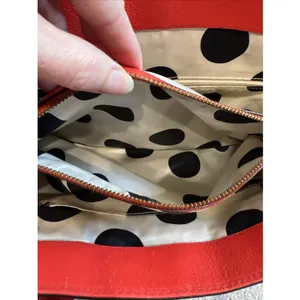 Kate Spade Elena‎ Villabella Orange Red Shoulder Bag Leather Handbag Bow Satchel thumbnail 16