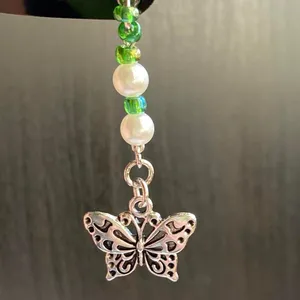 vintage antique y2k style fairly butterfly dangle hair clip 👼💚🤍 thumbnail 2