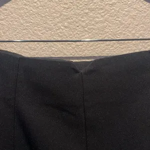 Zara Women’s Cropped Trousers Slacks Pants Size Large NotchBack Black thumbnail 6