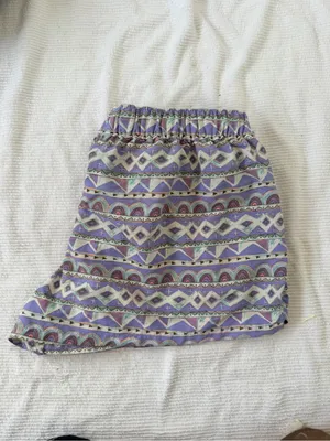 Patagonia summer vtg Barely Lavender and White Tribal Swim Shorts thumbnail 3