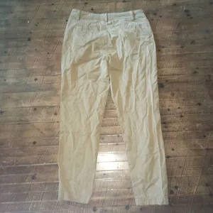 Anthropologie tan embroidered lightweight size 27 relaxed pants thumbnail 2