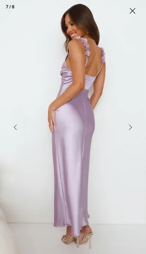 Parties In Spring Hello Molly Satin Maxi Dress thumbnail 7