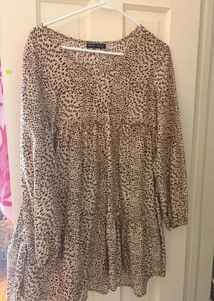 SHEIN women’s dress leopard print thumbnail 1