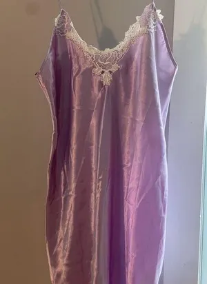 Dentelle light purple pattern nighty SZ medium thumbnail 1