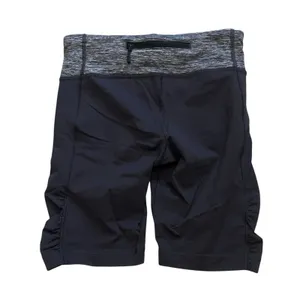 Lululemon‎ Athletica Grey Speed Track Ruched Bike Shorts Women's Size 4 thumbnail 3