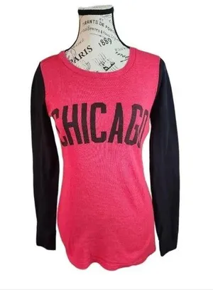 Chicago Local Pride by Todd Snyder Long Sleeve Thermal Women's Top Size Medium thumbnail 1