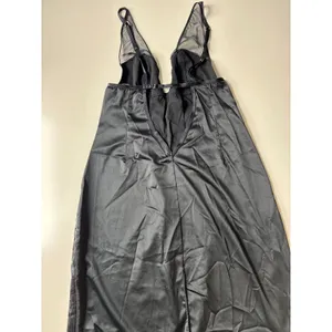 Victoria's Secret Slip Dress Womens Medium Black‎ Very Sexy Satin Lace Romantic thumbnail 4