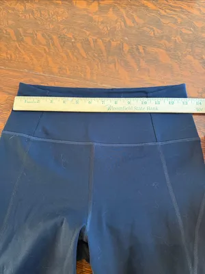 girlfriend collective Black High-Rise Leggings with Logo Tag. No siz tag thumbnail 6