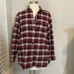 Madewell‎ Flannel Sunday Shirt in Mahaska Plaid thumbnail 3