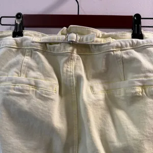 Avec Les Filles Women’s Yellow Wide Leg Jeans Size 32 thumbnail 4