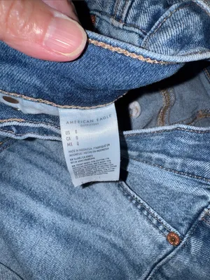 American Eagle Outfitters Light Blue Rolled Hem Denim Shorts thumbnail 3