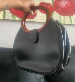 Vintage 80s Handbag 👝 Black thumbnail 7