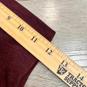 Alphalete Revival‎ High Waisted Ribbed Leggings Burgundy Size Medium Workout thumbnail 7