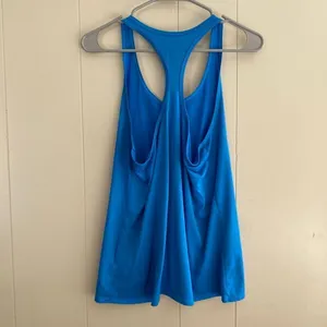 Nike Dri-Fit Blue Racerback Tank Top | Athletic Workout Training Shirt Size L thumbnail 2