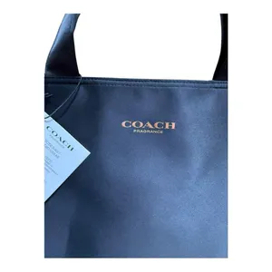 Coach Fragrance Black & Gold Sparkle Satin Lined Tote Shoulder Bag NWT thumbnail 4