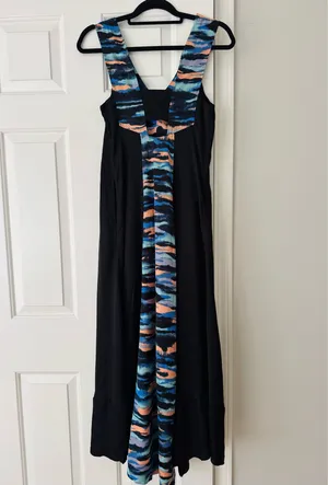 Anthropologie Maeve V-neck Colorblocked Oversized Maxi Dress, Size 0 thumbnail 10