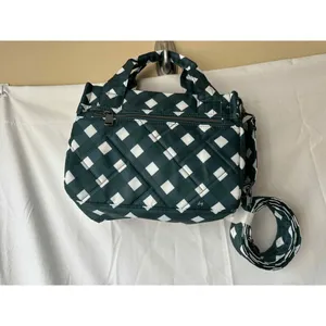 Lug Jitterbug Crossbody Bag in Gingham Evergreen Black thumbnail 3