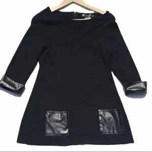 United States Sweaters Black Tunic Sweater‎ Pockets thumbnail 1