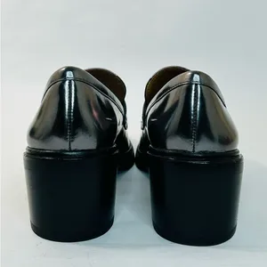 Coach Heath Block Heel Penny Loafer Mirror Metallic Leather size 9 EUC thumbnail 6