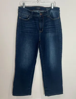 Judy Blue Straight Fit Dark Blue Denim Jeans thumbnail 1