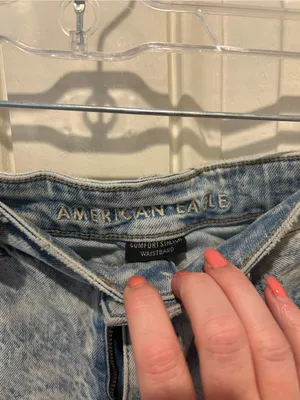 American Eagle Outfitters Light Blue Acid Wash Distressed Denim Shorts thumbnail 3