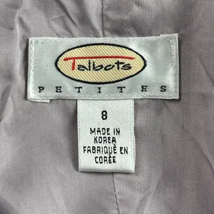 Talbots Petites Lavender Satin Maxi‎ Dress Bridesmaid Formal Evening Size 8 thumbnail 4
