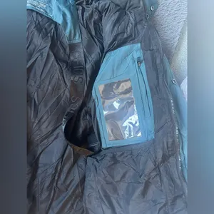 Figs teal puffer coat/jacket size L superb quality and EUC thumbnail 8