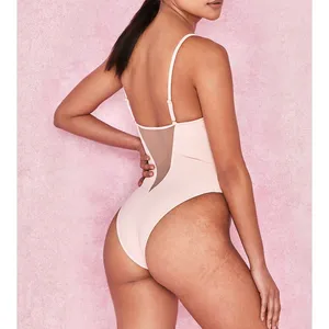 NWT House of CB Seychelles‎ Padded Swimsuit in Blush Pink thumbnail 15