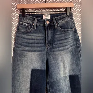 Insane Gene Los Angeles | Wide Leg Cropped Patchwork Jeans, 5/26 thumbnail 2