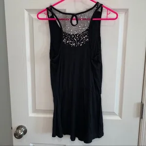 5/$15 -‎ Studio Y black tunic tank with sequins XS thumbnail 3
