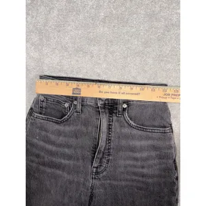 Madewell Jeans Womens‎ 23 Black Washed Balloon Relaxed Tapered High Rise Barrel thumbnail 7