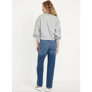 OLD NAVY High-Rise OG Loose Utility Jeans Blue Women's Size 2 Relaxed Boho thumbnail 2