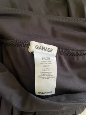Garage Tessa Tennis Skort Pleated Black thumbnail 4