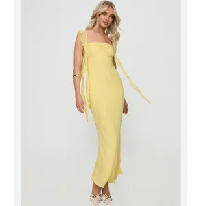 Princess Polly Lanai Maxi Dress Lemon New! thumbnail 2