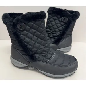 Easy Spirit Winter Boots Size 9.5 Black Removable Footbed Water Repellent NEW‎ thumbnail 4