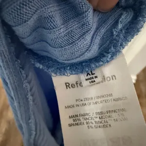 Reformation Blue Jael Ribbed Sleeveless‎ Maxi Dress XL thumbnail 10