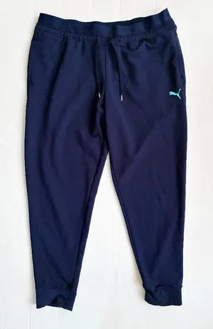 Puma Active Woven Pants Logo Joggers - XL - Peacock Navy Blue thumbnail 1