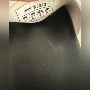BALENCIAGA Raised Logo Embossed Rubber Pool Sandals‎ Slides Shoes White $395 36 thumbnail 5
