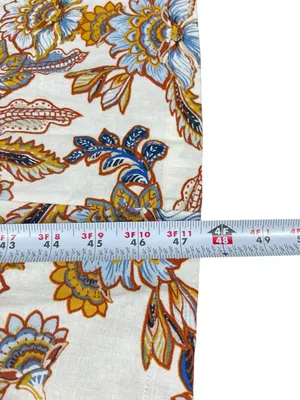 Old Navy XL Floral Print Smocked Back Linen Blend Midi Dress NWT Coquette thumbnail 12