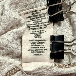 We The Free People Laguna Thermal Top Oversized High Low Boho Cottagecore Sand S thumbnail 5
