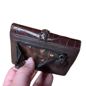 One World by Brighton Brown Croc Embossed Crossbody Bag & Wallet Set thumbnail 10