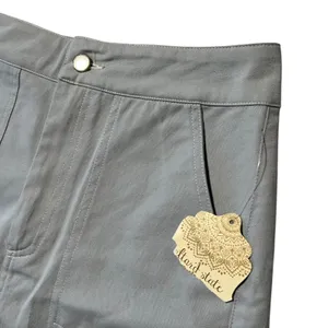 Altar'd State Women's M Blue Chino High Rise Shorts Casual Classic Cotton Summer thumbnail 2